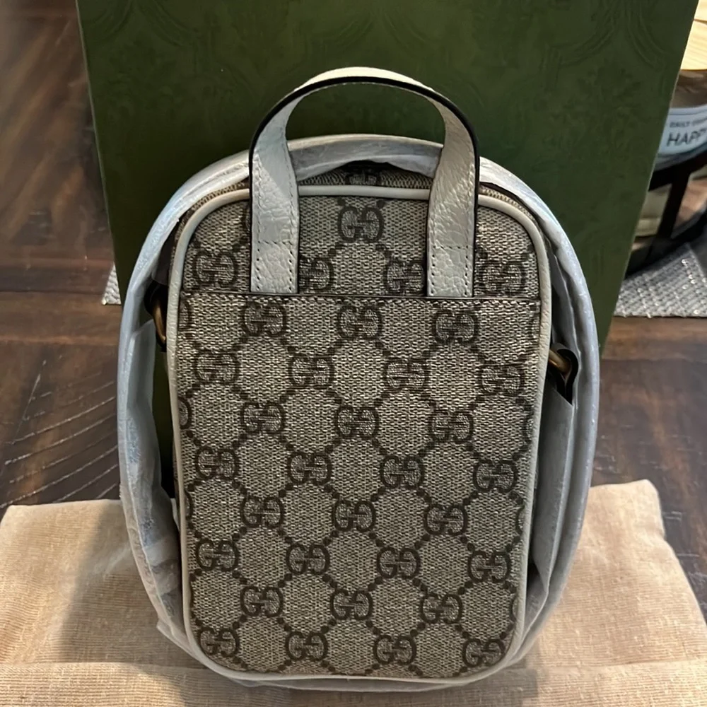 Gucci Ophidia mini bag brand new wrapped. White with beige - Picture 5 of 7